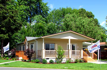 New Manufactured home with carport on private land