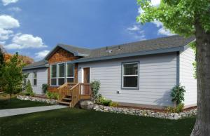 Nice new large manufactured home with beautiful wood and panel siding